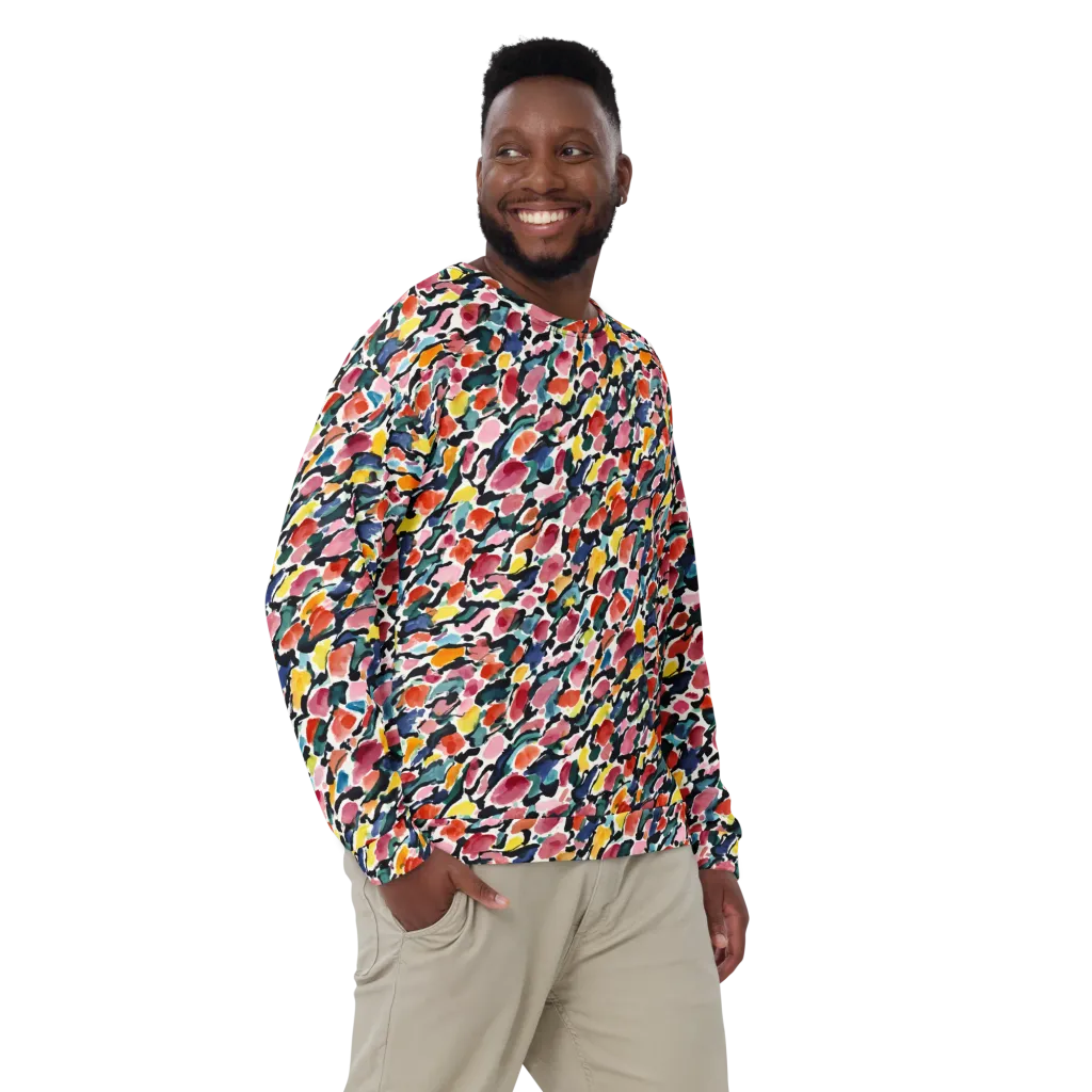 Painted Velocity on Sweatshirt — Front