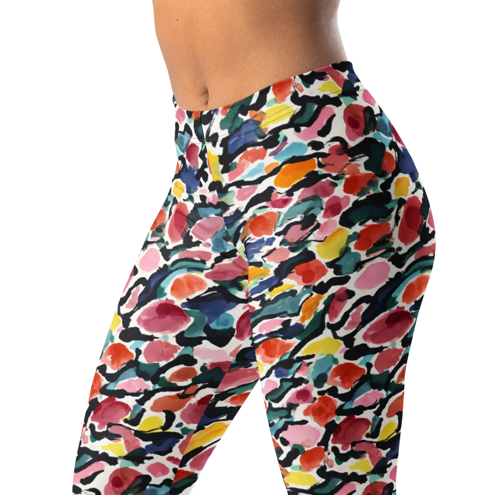 Painted Velocity on Leggings — Left Front