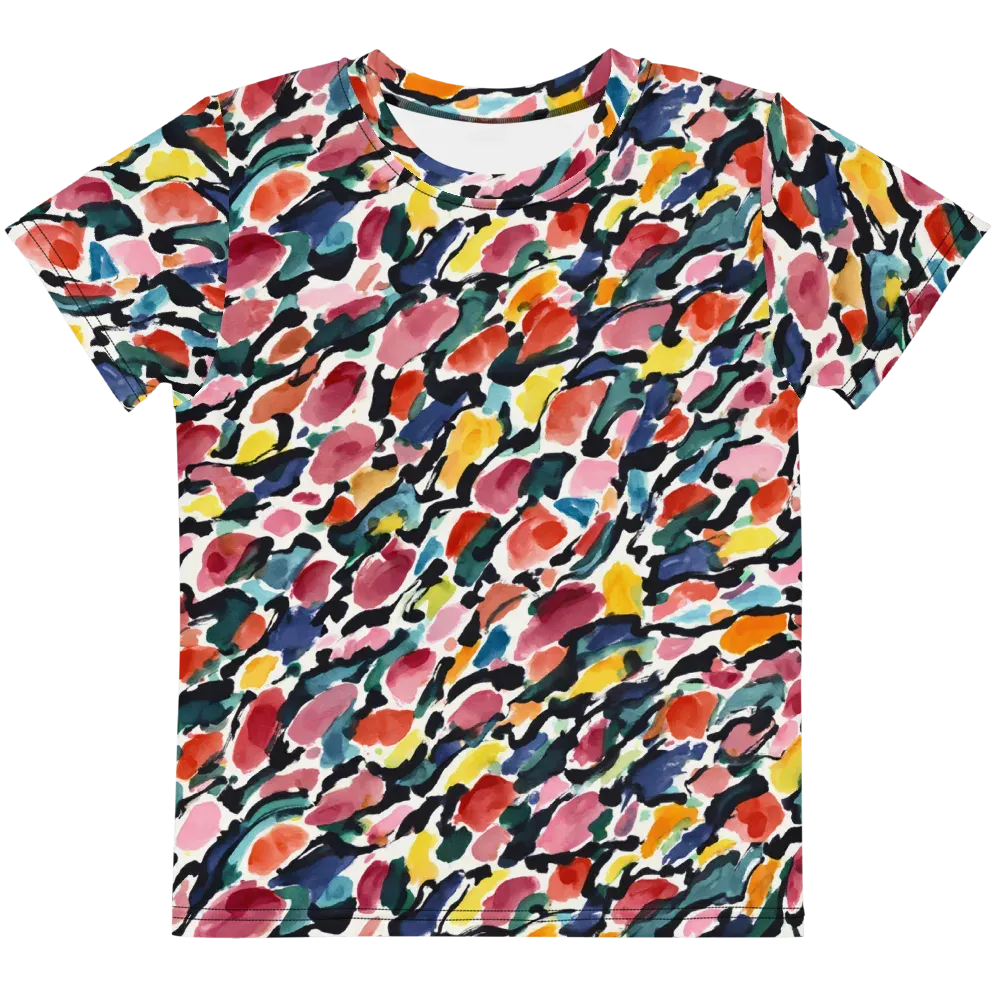 Painted Velocity on Kids Crew Neck T-Shirt — Front