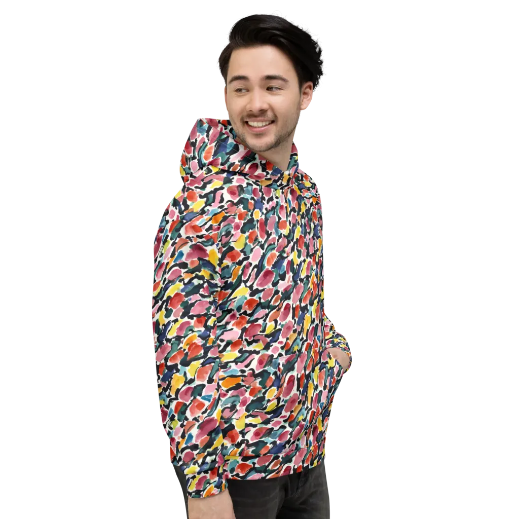Painted Velocity on Hoodie — Right