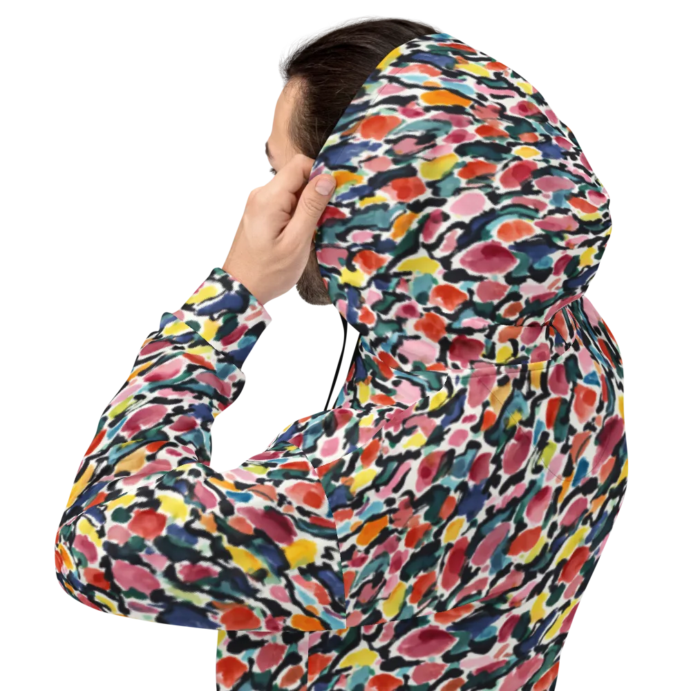 Painted Velocity on Hoodie — Back