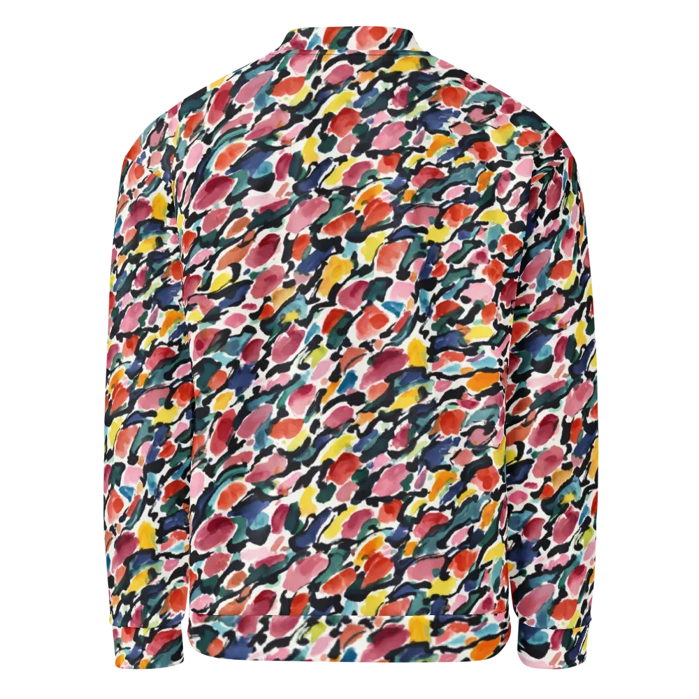 Painted Velocity on Bomber Jacket — Back