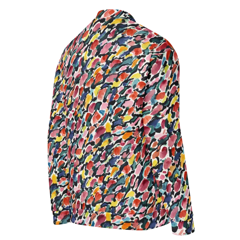 Painted Velocity on Bomber Jacket — Right Back