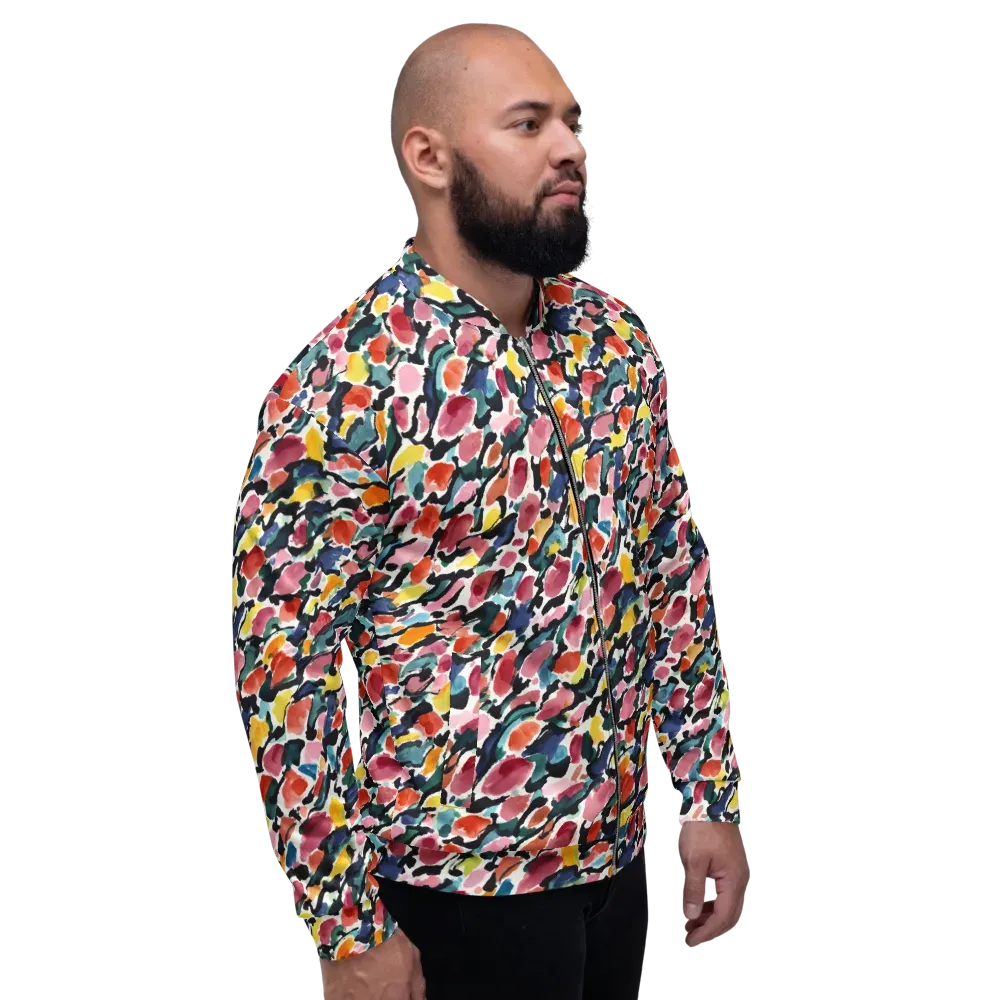 Painted Velocity on Bomber Jacket — Right