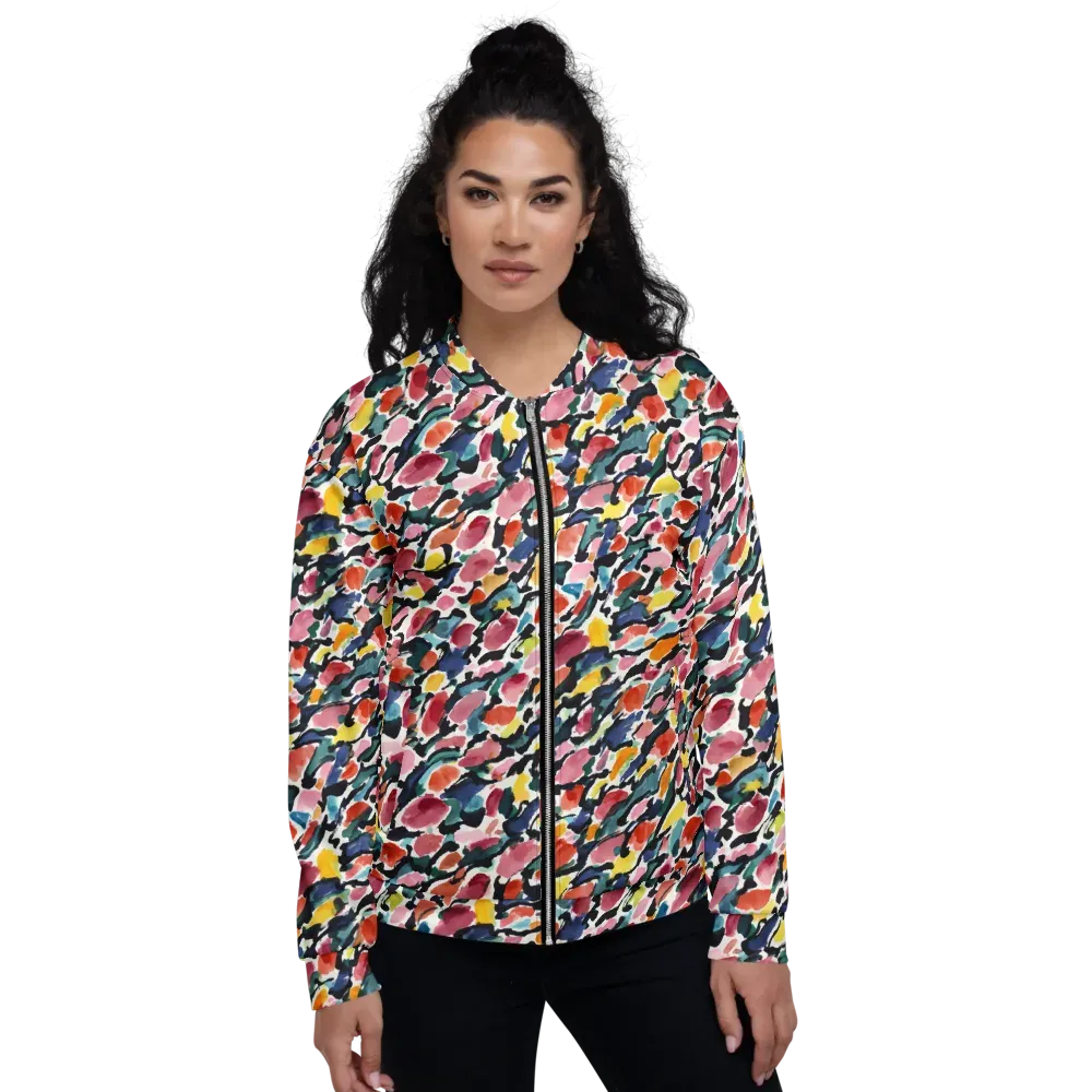 Painted Velocity on Bomber Jacket — Front