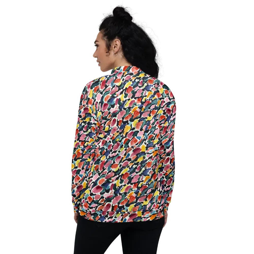Painted Velocity on Bomber Jacket — Back