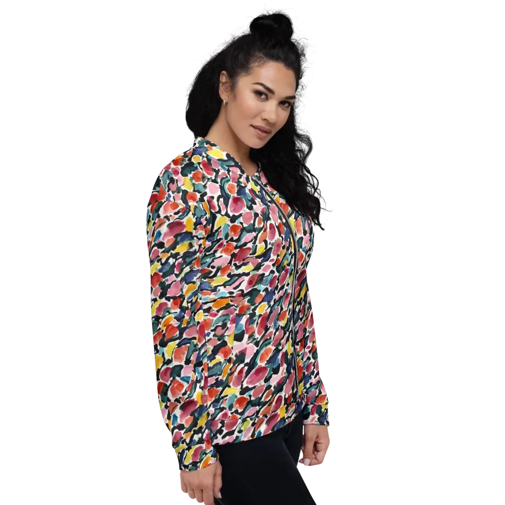 Painted Velocity on Bomber Jacket — Right