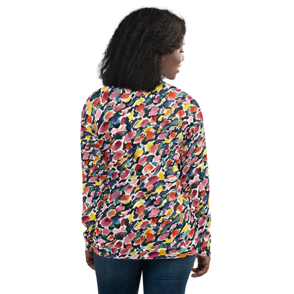 Painted Velocity on Bomber Jacket — Back