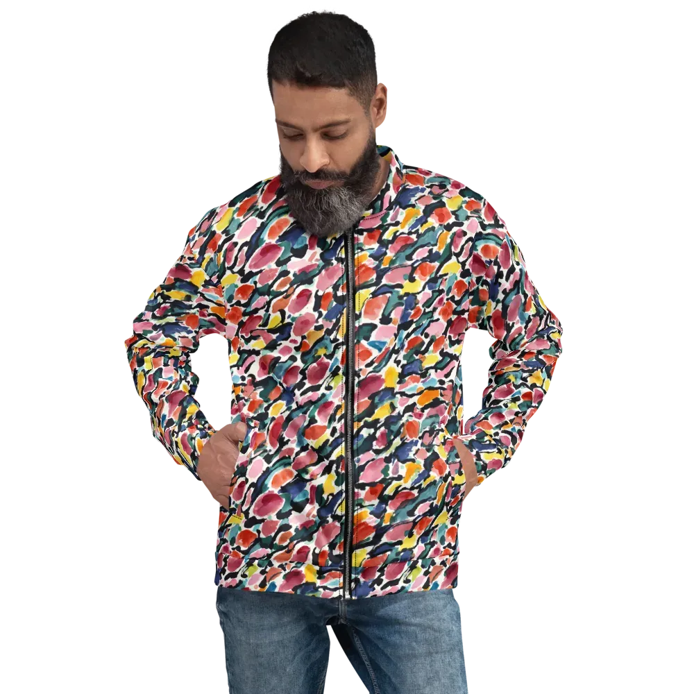 Painted Velocity on Bomber Jacket — Front