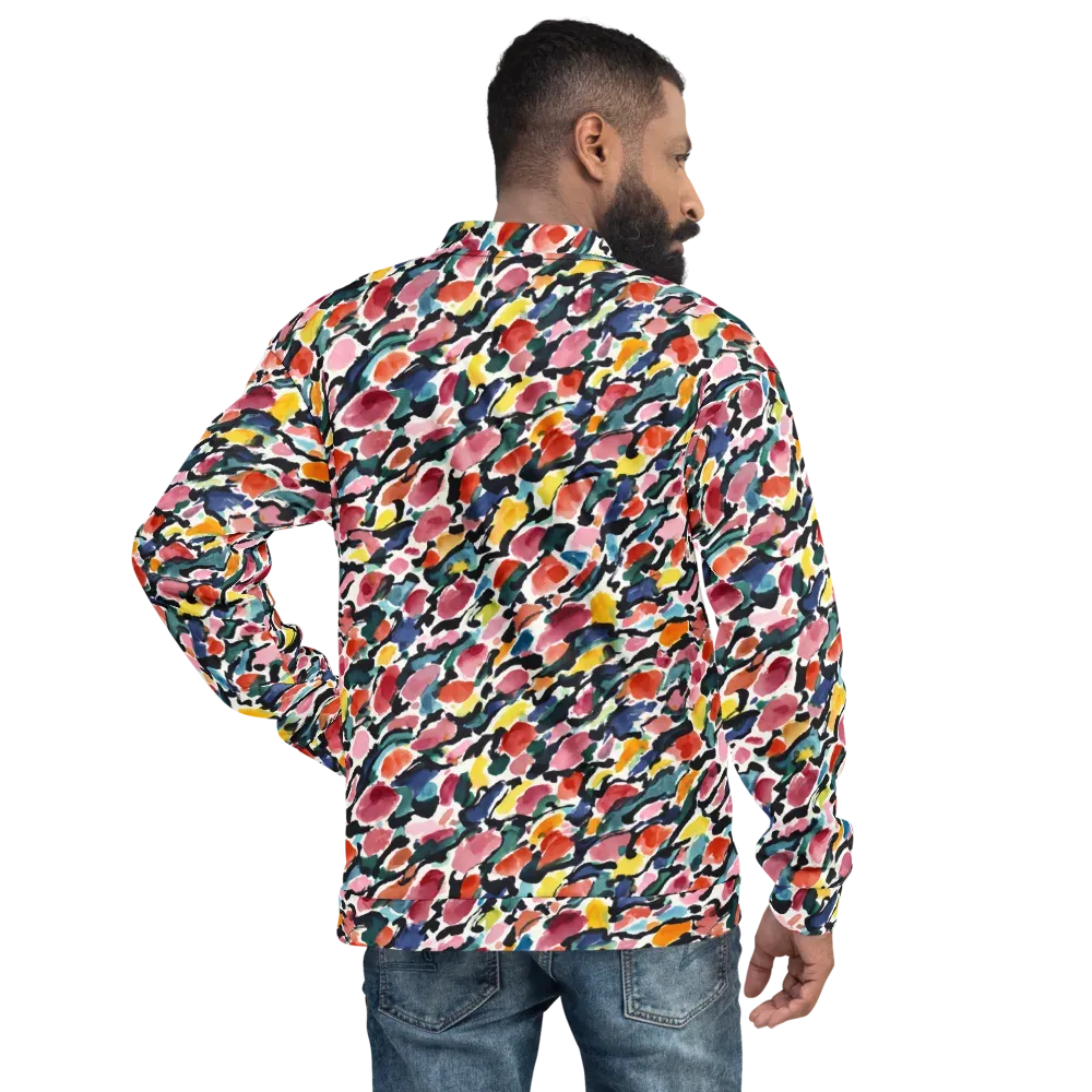 Painted Velocity on Bomber Jacket — Back