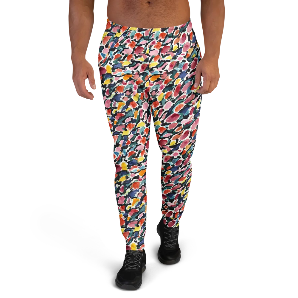 Painted Velocity on Men's Joggers — Front