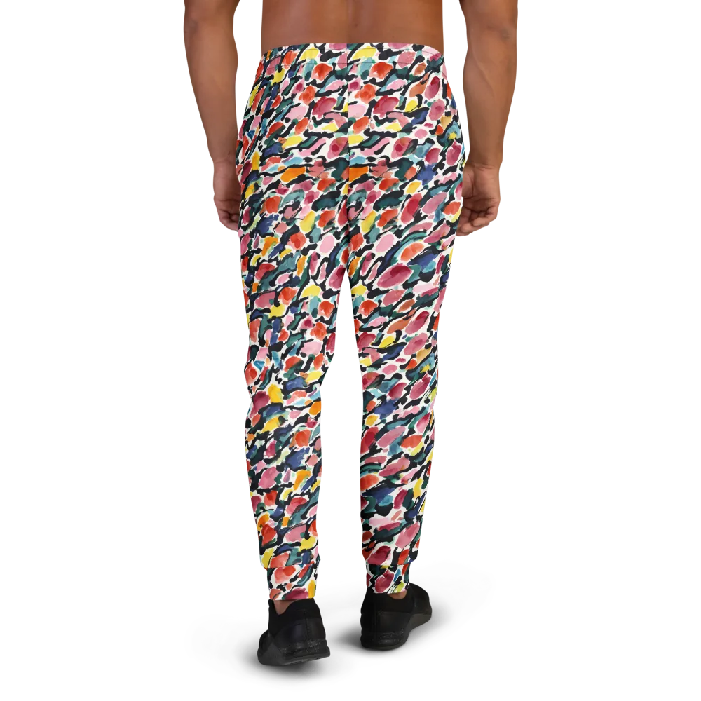 Painted Velocity on Men's Joggers — Back