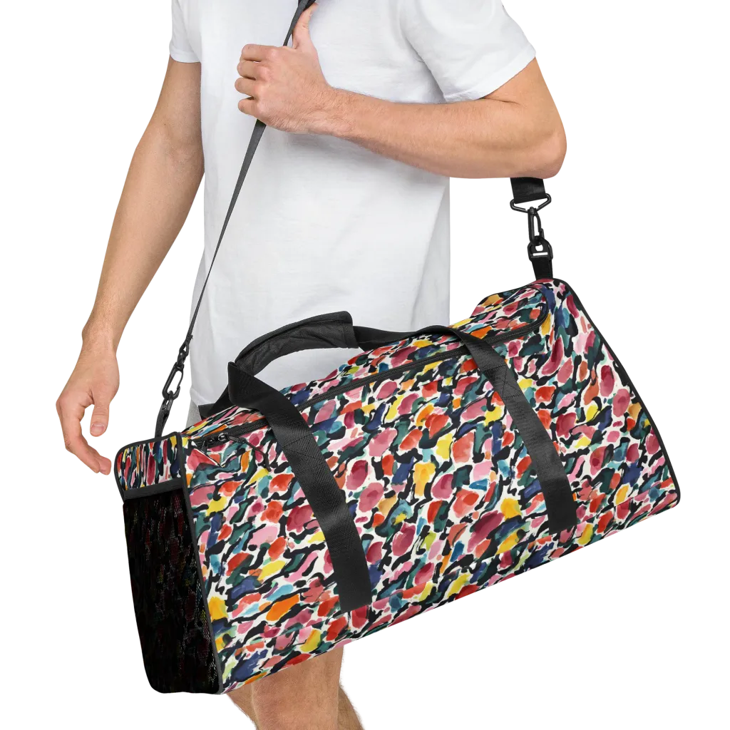 Painted Velocity on Duffle Bag — Right Front