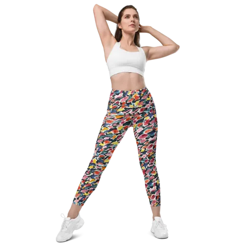 Painted Velocity on a Leggings with Pockets