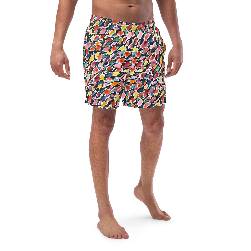 Painted Velocity on Swim Trunks — Front