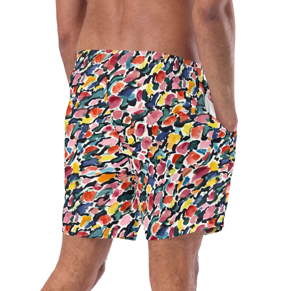 Painted Velocity on Swim Trunks — Right Back