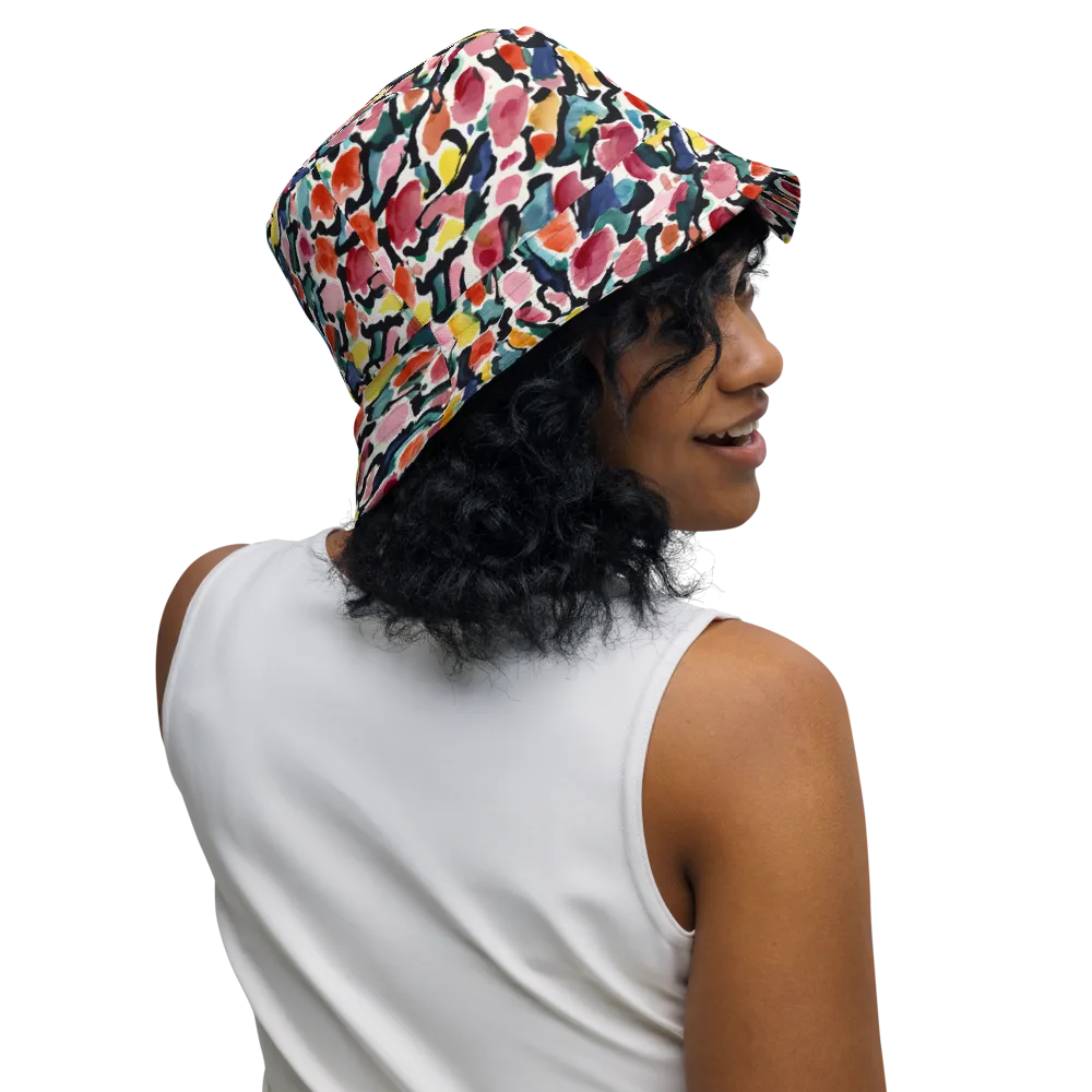 Painted Velocity on Reversible Bucket Hat — Right Outside