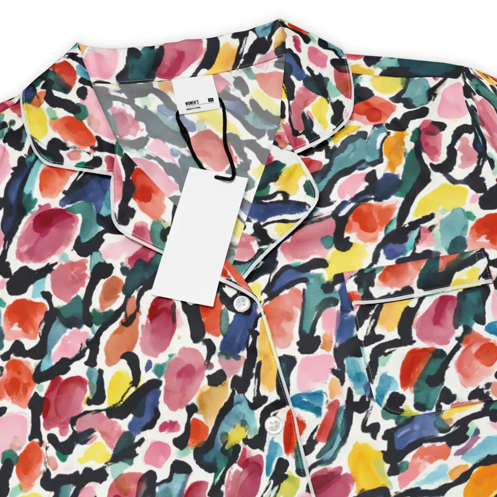 Painted Velocity on Women's Short Sleeve Pajama Top — Product details