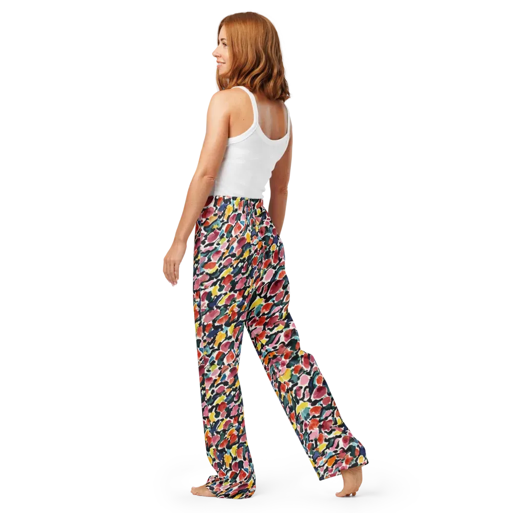 Painted Velocity on Women's Pajama Pants — Back