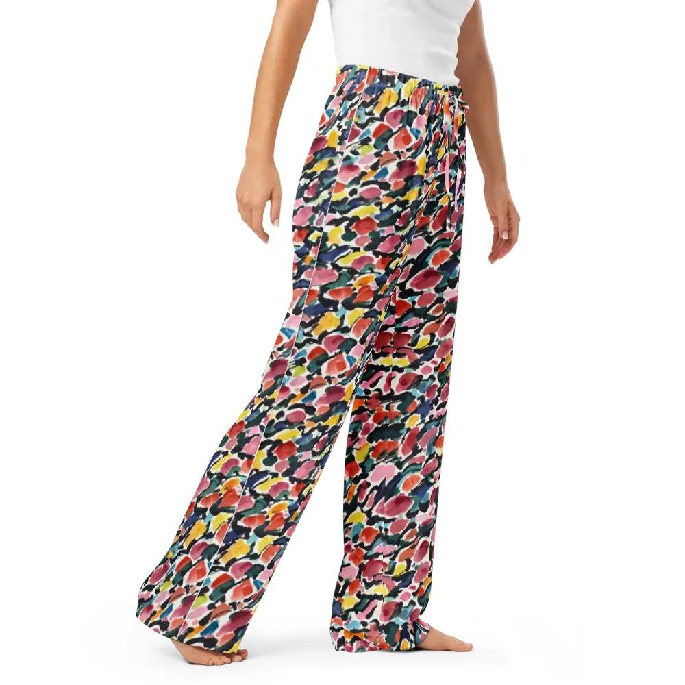 Painted Velocity on Women's Pajama Pants — Right Front