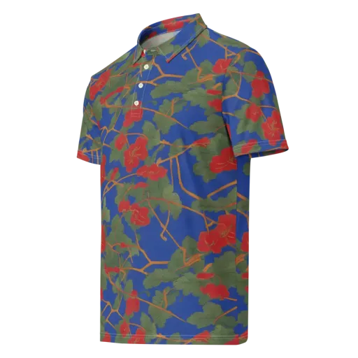 Scarlet Vine on a Men's Slim Fit Polo Shirt