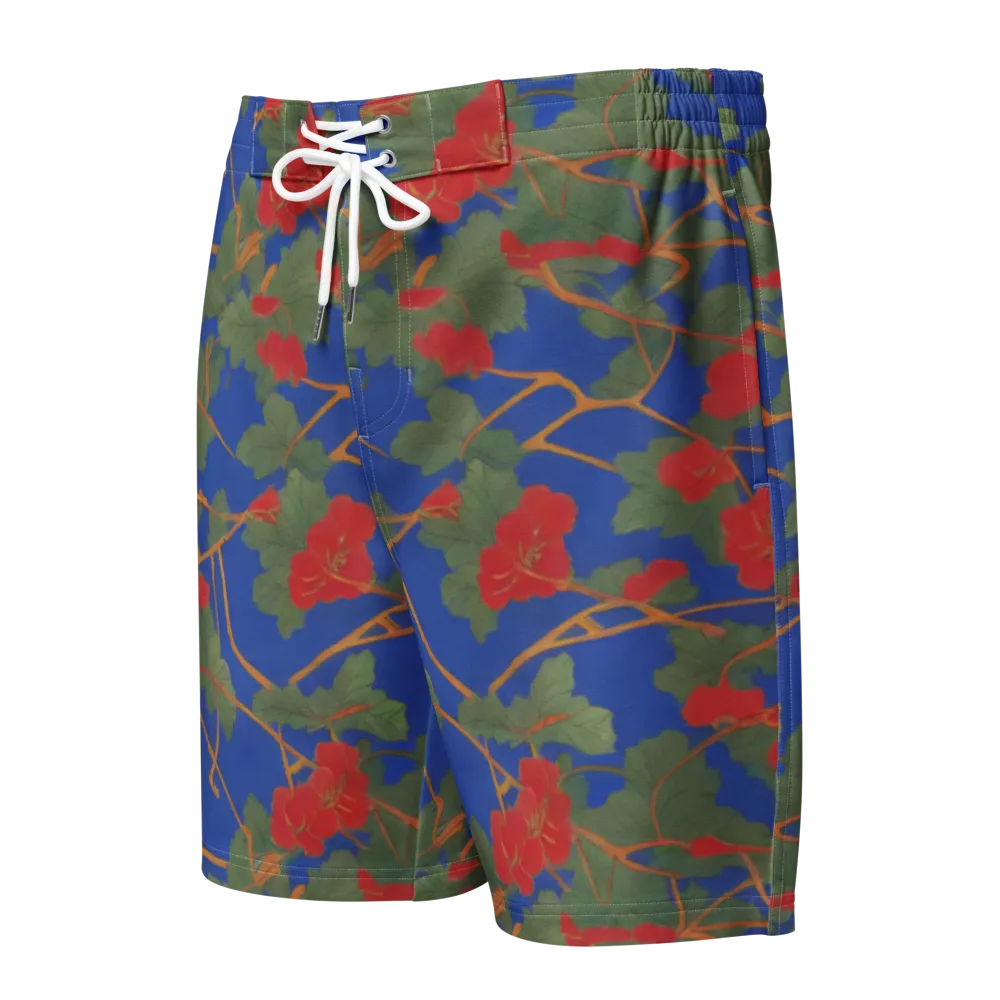 Scarlet Vine on Men's Board Shorts — Front