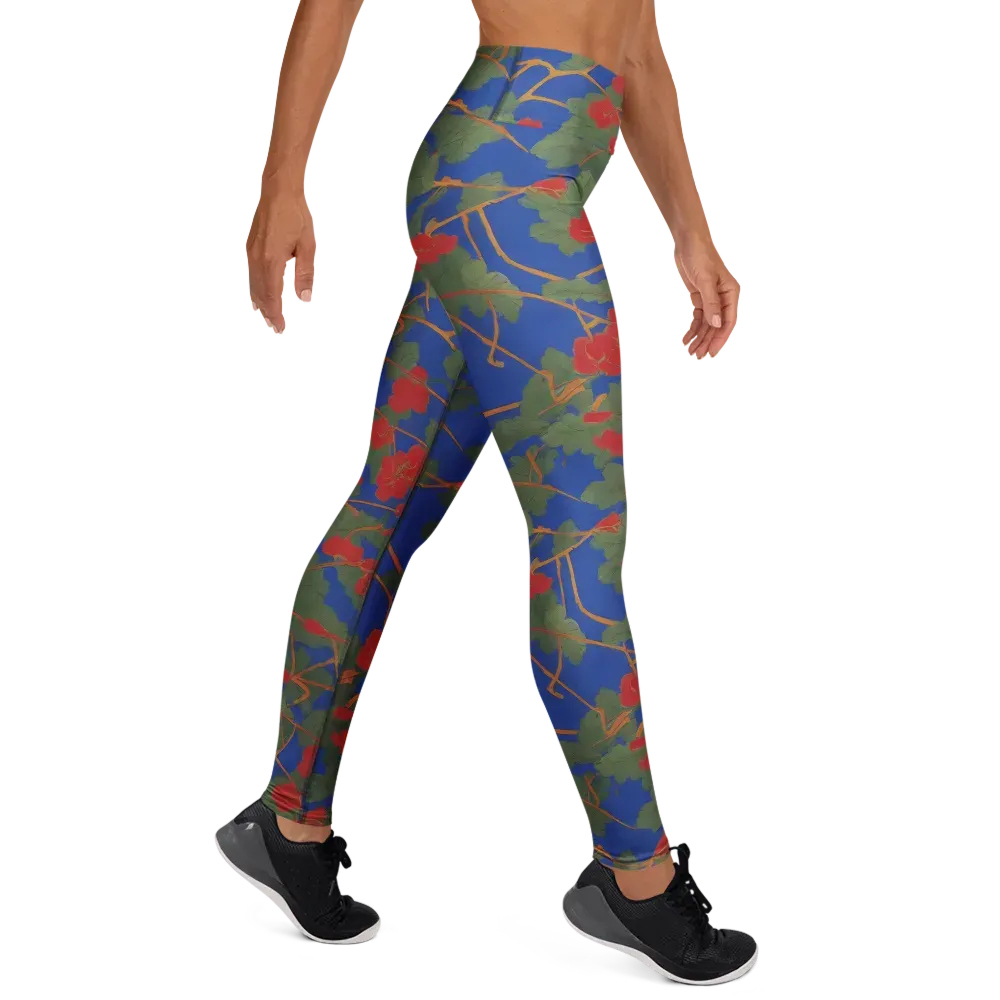 Scarlet Vine on Yoga Leggings — Right