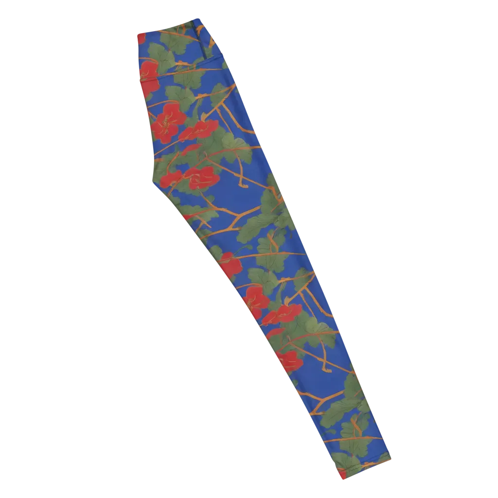 Scarlet Vine on Yoga Leggings — Right
