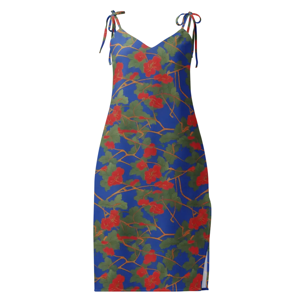 Scarlet Vine on Slip Dress — Front