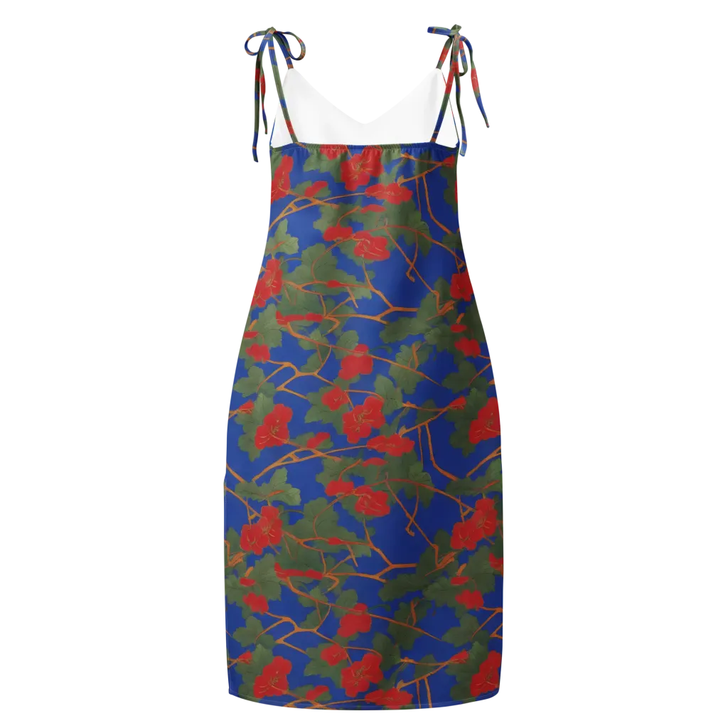 Scarlet Vine on Slip Dress — Back