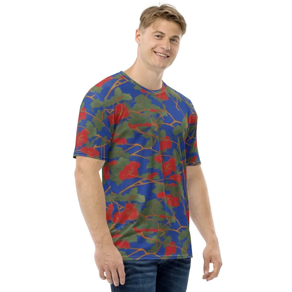 Scarlet Vine on Men's Crew Neck T-Shirt — Right