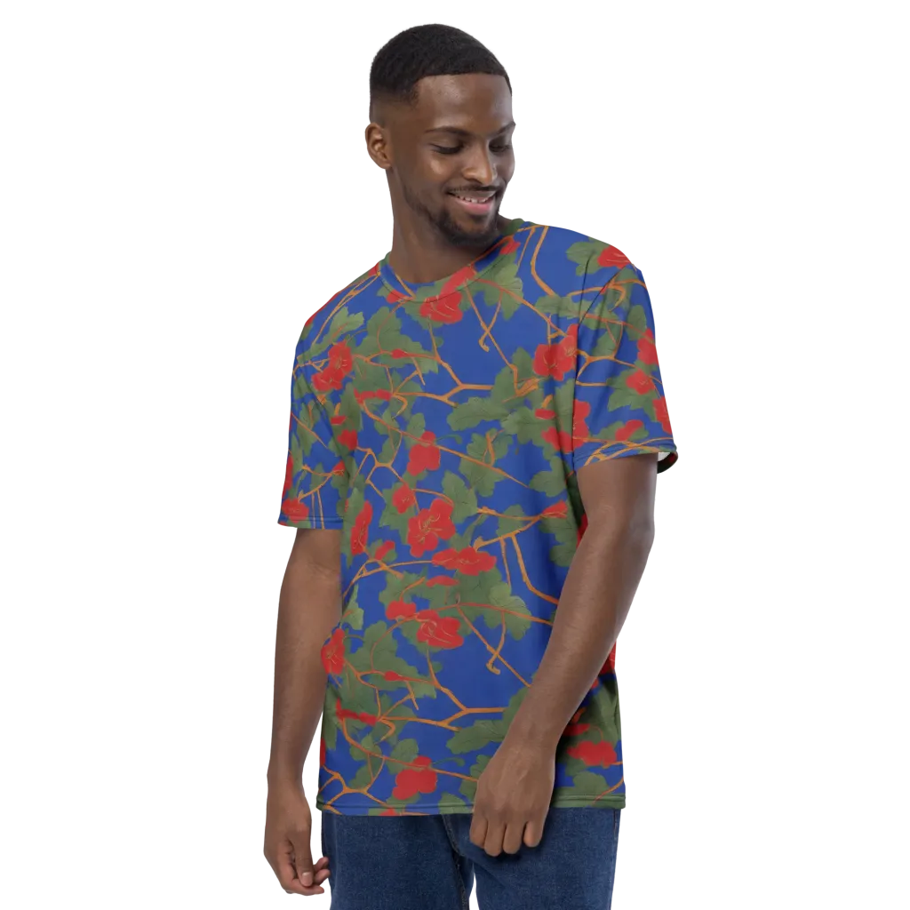 Scarlet Vine on Men's Crew Neck T-Shirt — Left