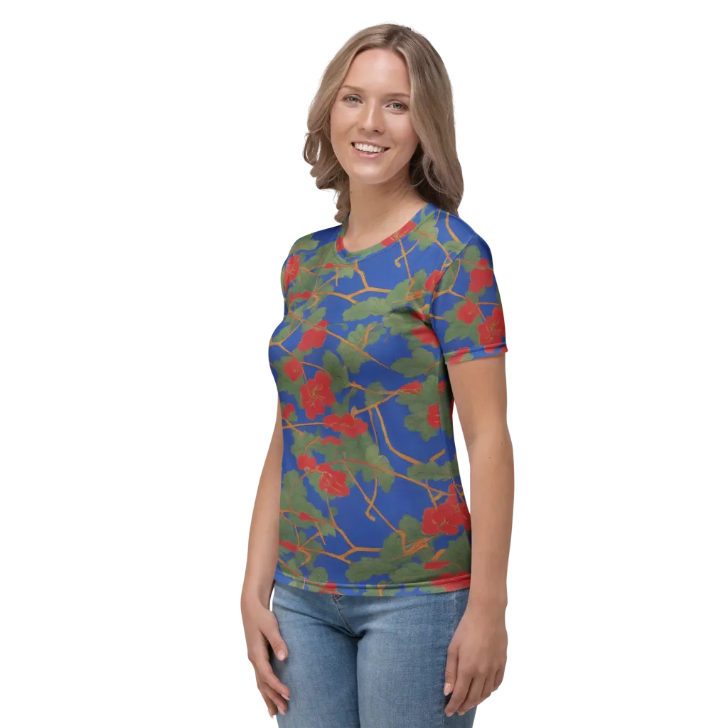 Scarlet Vine on Women's Crew Neck T-Shirt — Left