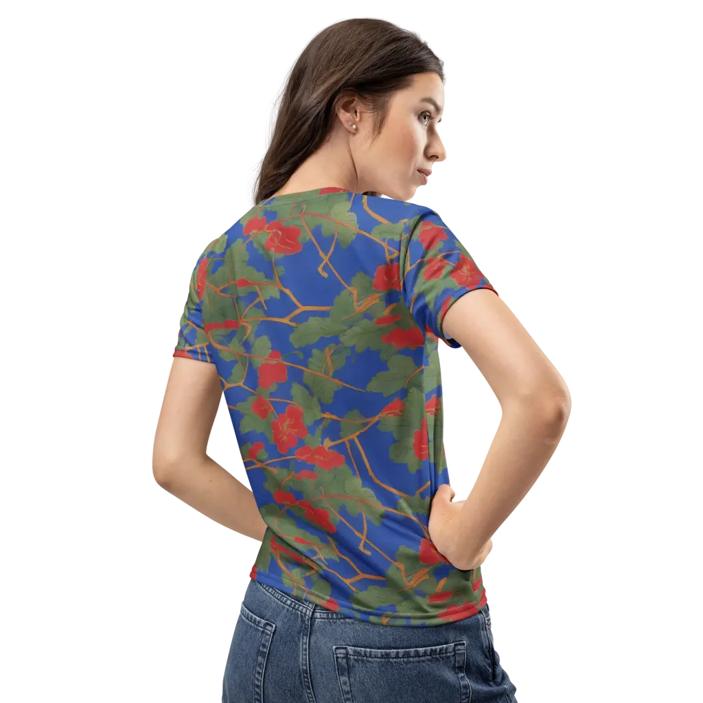 Scarlet Vine on Women's Crew Neck T-Shirt — Back