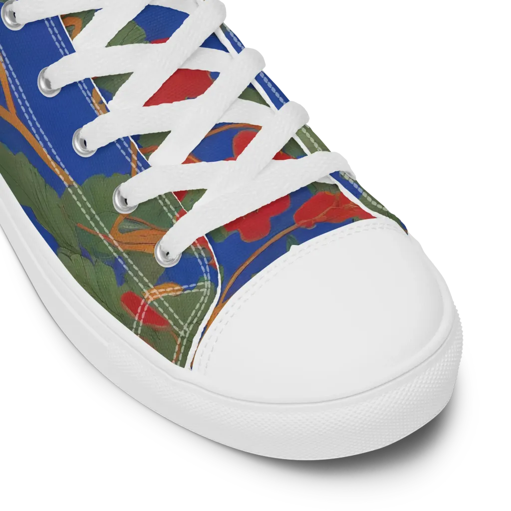 Scarlet Vine on Women's High Top Canvas Shoes — Product details