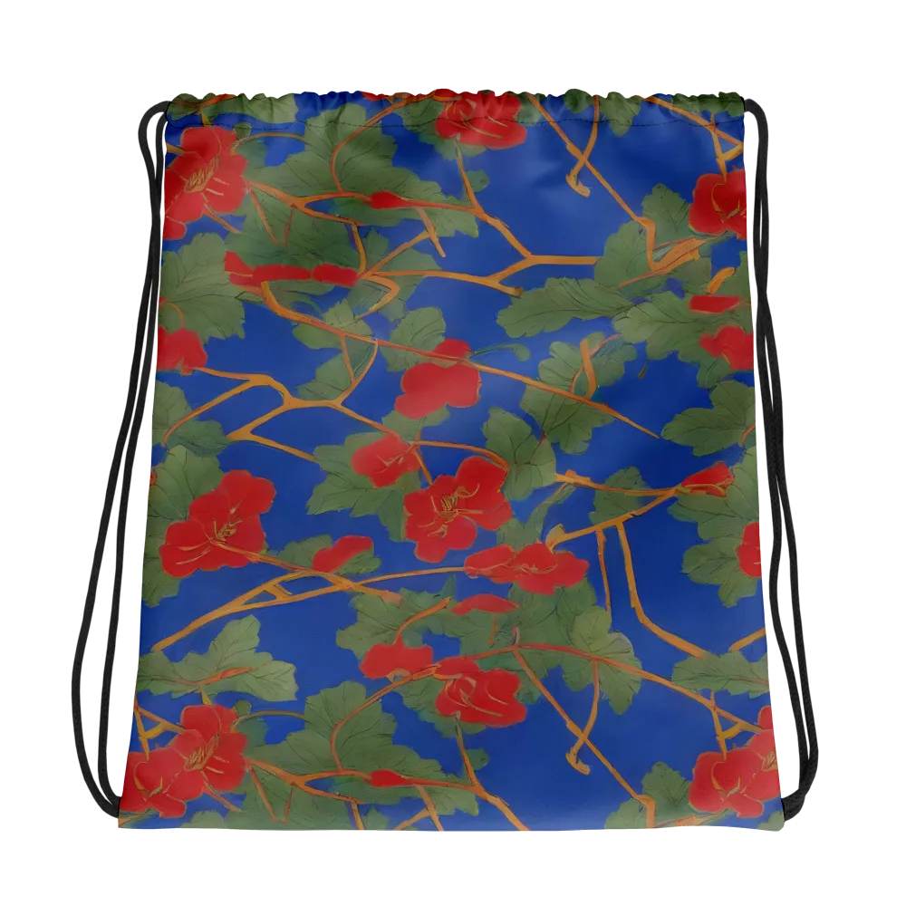 Scarlet Vine on Drawstring Bag — Photo