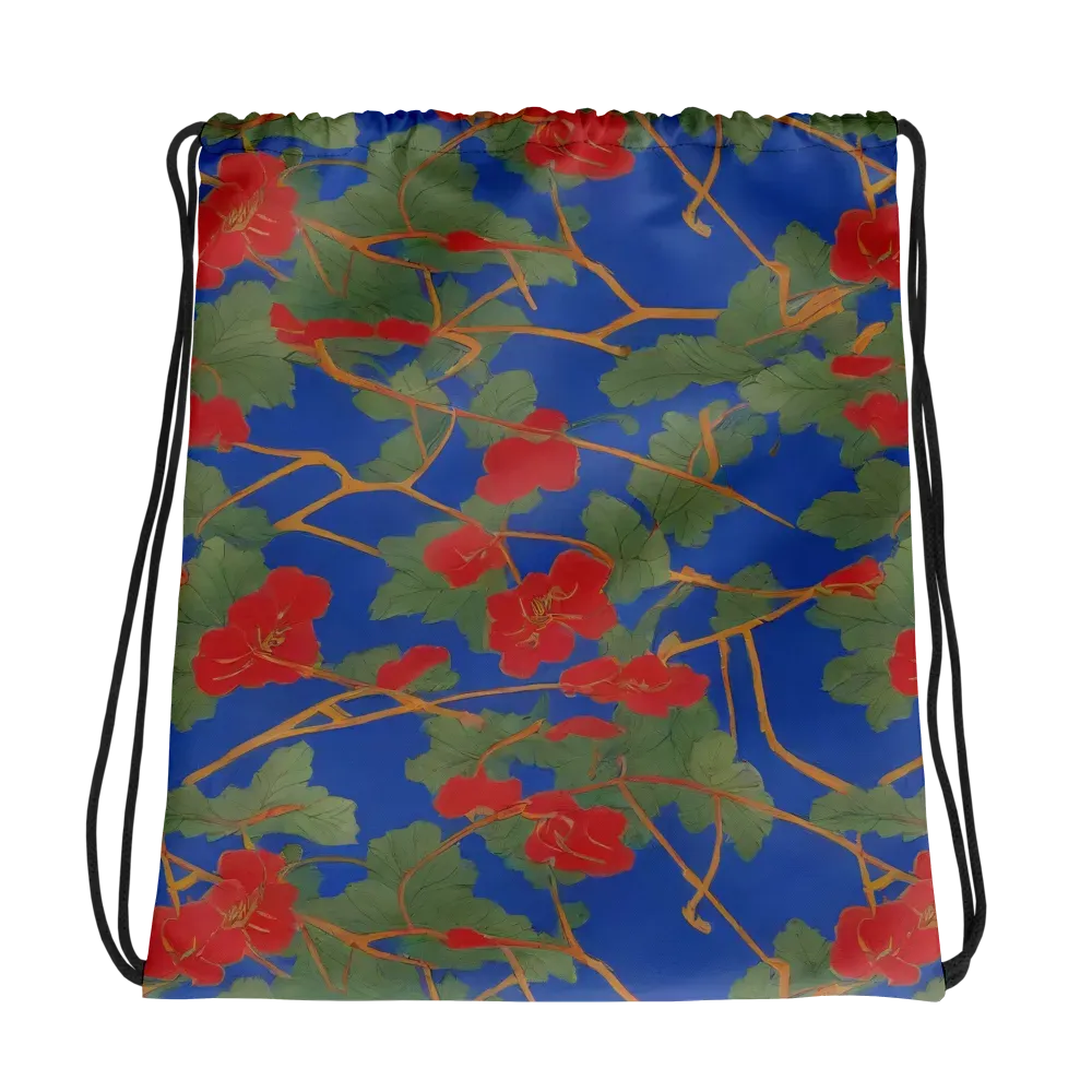 Scarlet Vine on Drawstring Bag — Photo
