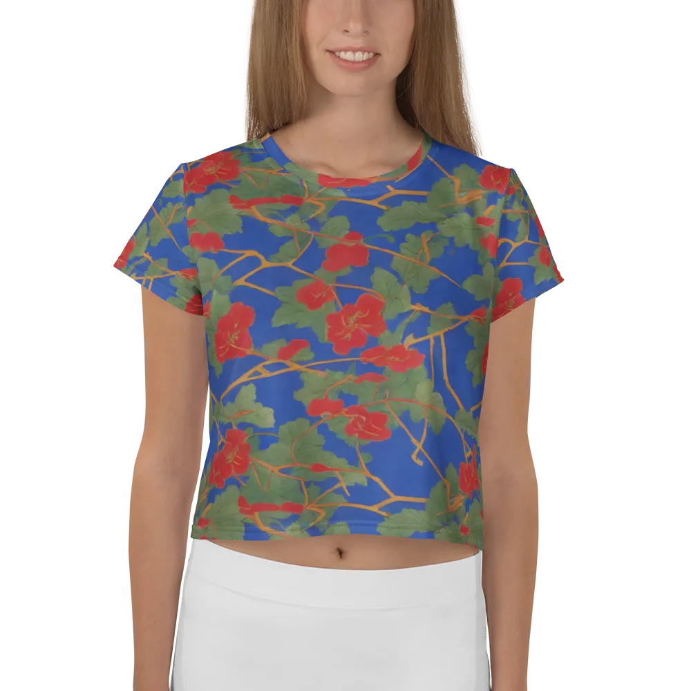 Scarlet Vine on Crop Tee — Front