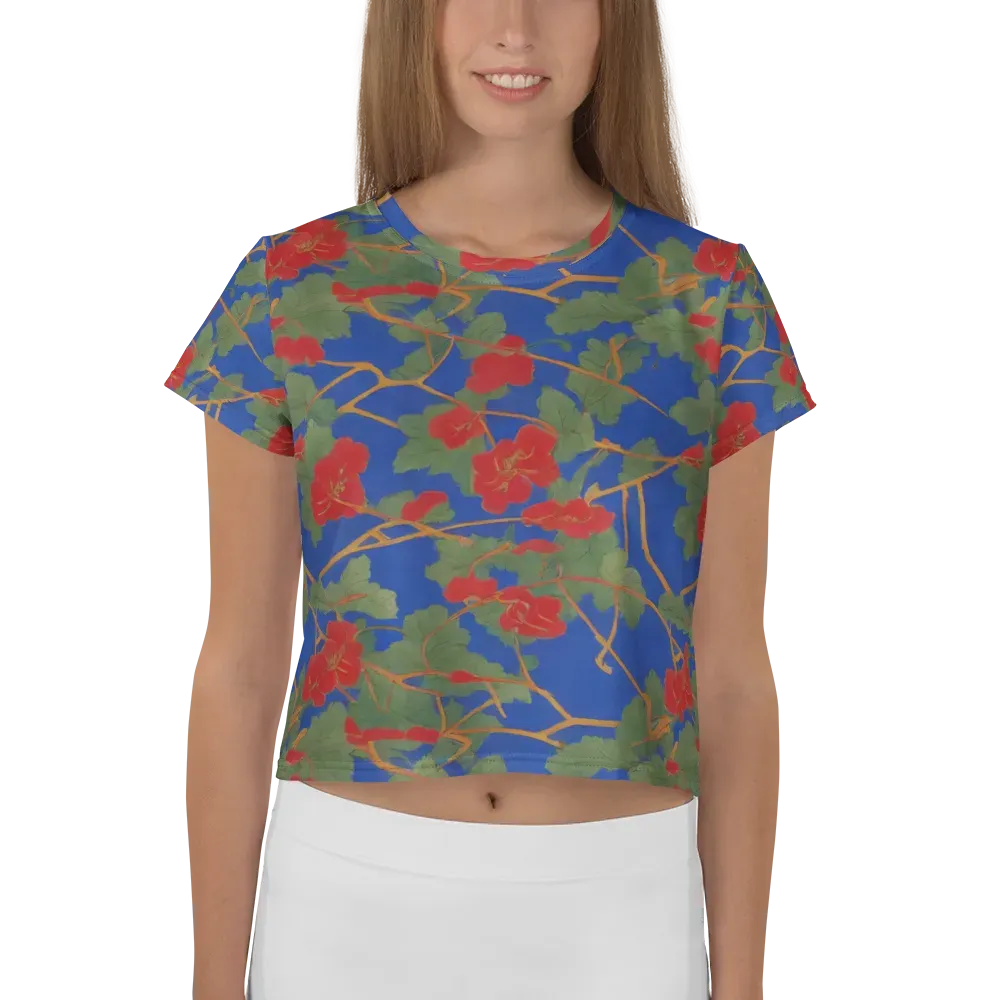 Scarlet Vine on Crop Tee — Front