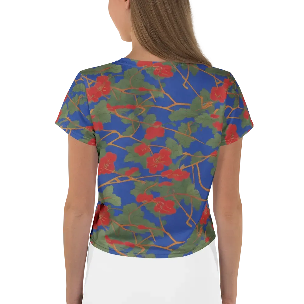 Scarlet Vine on Crop Tee — Back