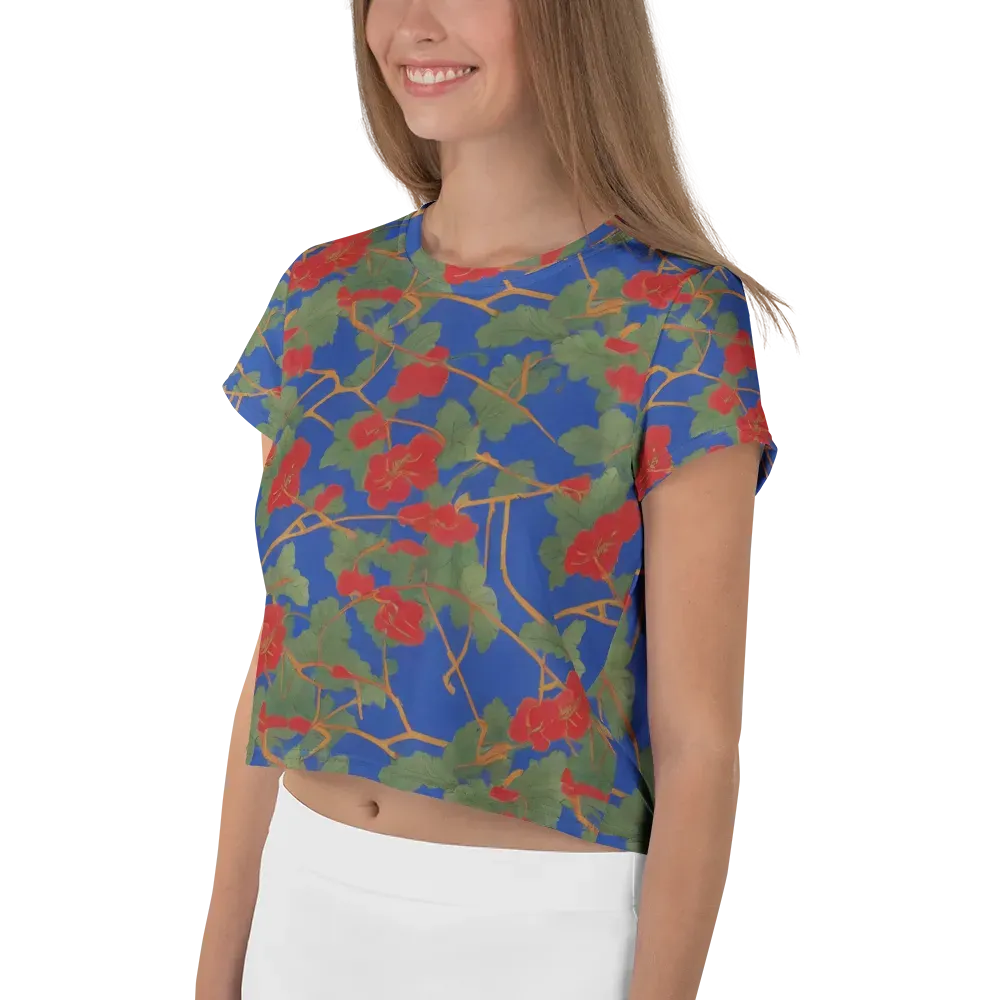 Scarlet Vine on Crop Tee — Left