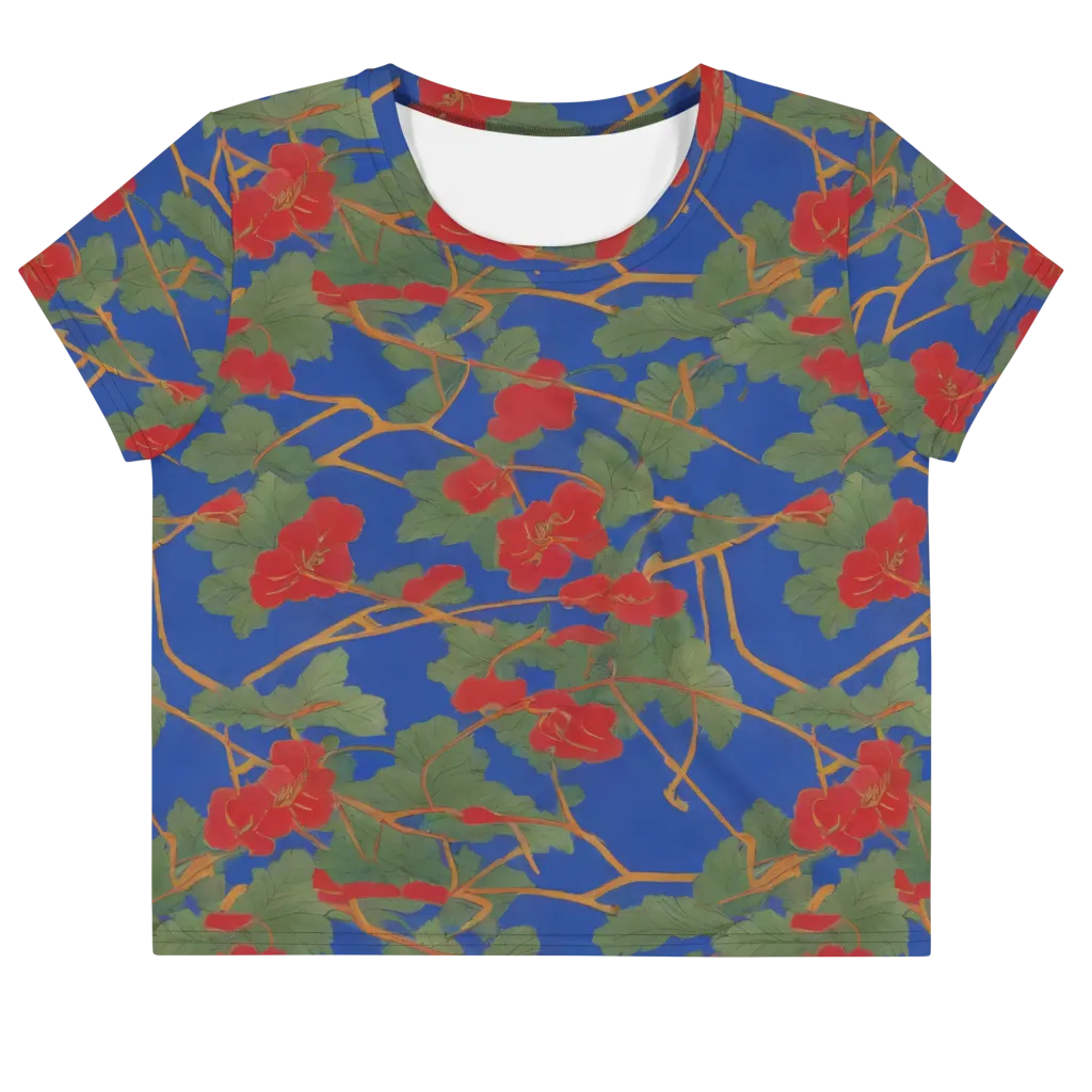 Scarlet Vine on Crop Tee — Front
