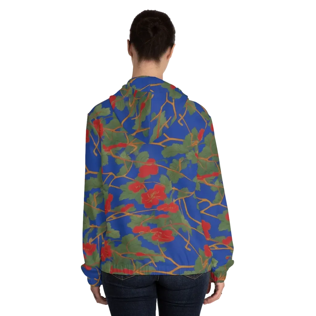 Scarlet Vine on Women's Full-Zip Hoodie — Back On Person