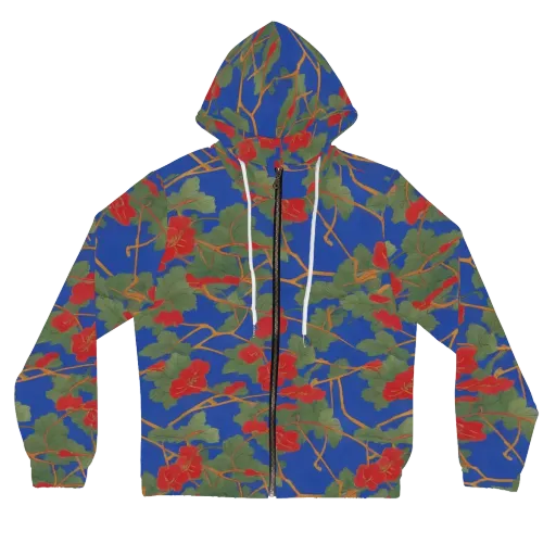 Scarlet Vine on a Women's Full-Zip Hoodie