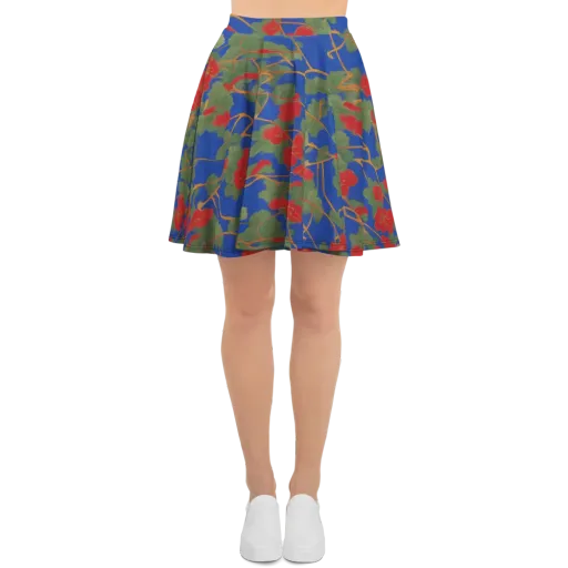 Scarlet Vine on a Skater Skirt