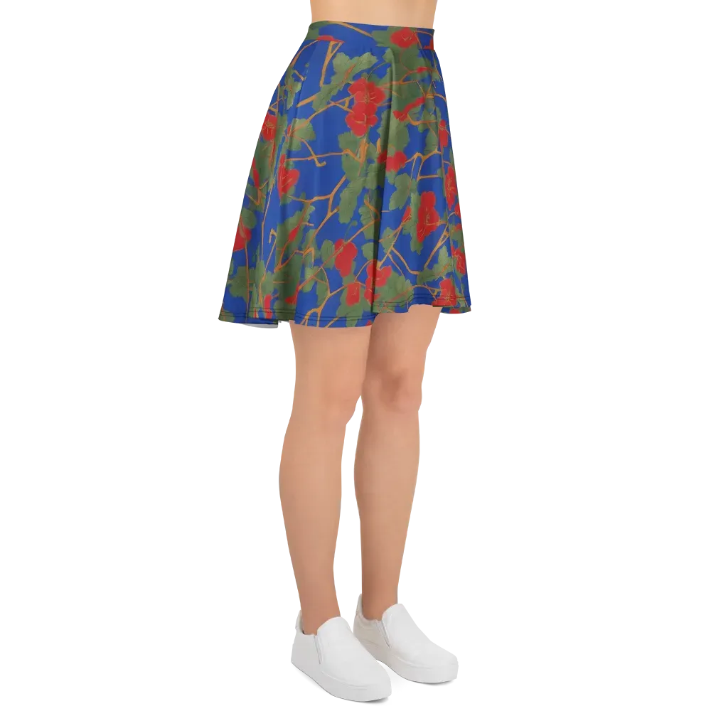 Scarlet Vine on Skater Skirt — Right