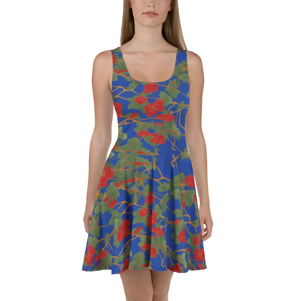 Scarlet Vine on Skater Dress — Front