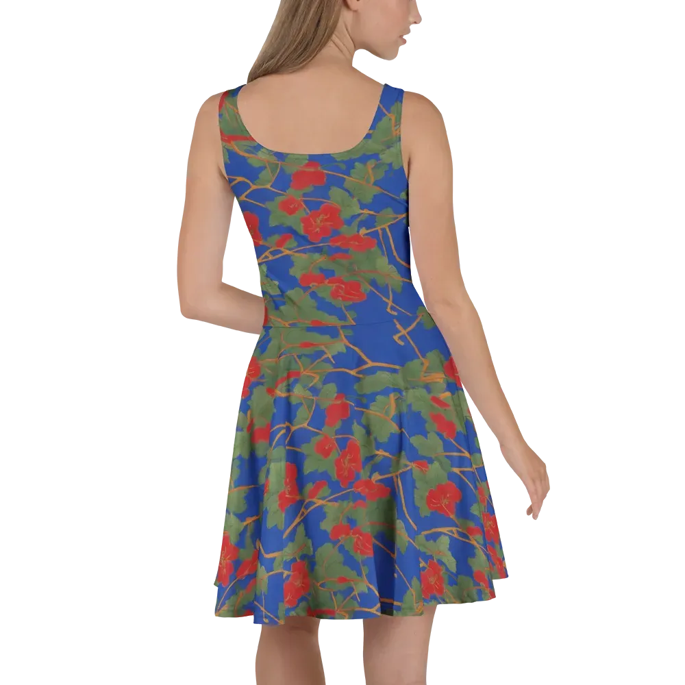 Scarlet Vine on Skater Dress — Back