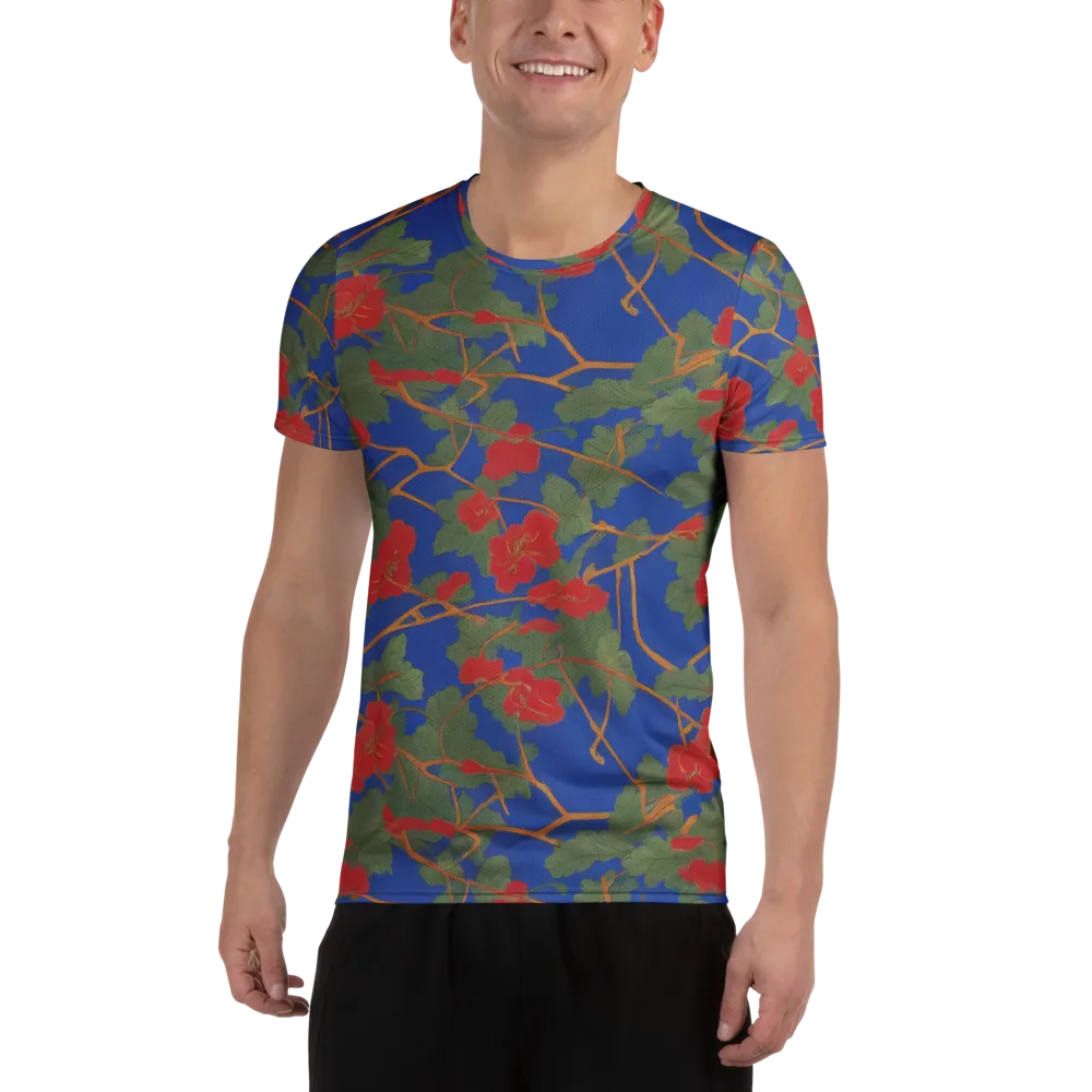 Scarlet Vine on Men's Athletic T-Shirt — Front