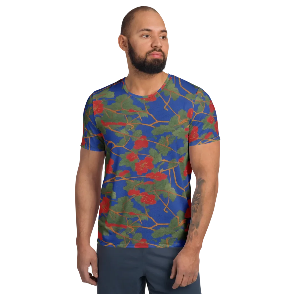 Scarlet Vine on Men's Athletic T-Shirt — Front